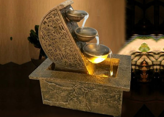 中国 塗る金幸運の屋内滝の噴水 サプライヤー
