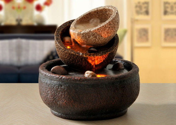 中国 3つのコップの手仕事の屋内卓上の噴水 サプライヤー