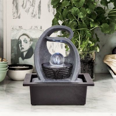 LEDが付いているガラス玉のPolyresinの家の室内装飾の居間水噴水との現代的な屋内 サプライヤー