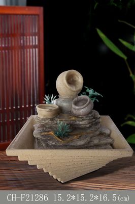 居間の鍋の屋内滝の噴水 サプライヤー