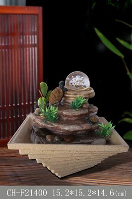 屋内カメのガラス玉水装飾 サプライヤー