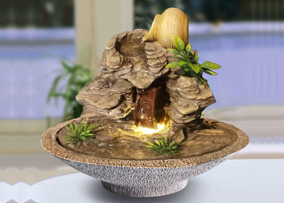 Polyresin多色刷りの山の屋内卓上の噴水 サプライヤー