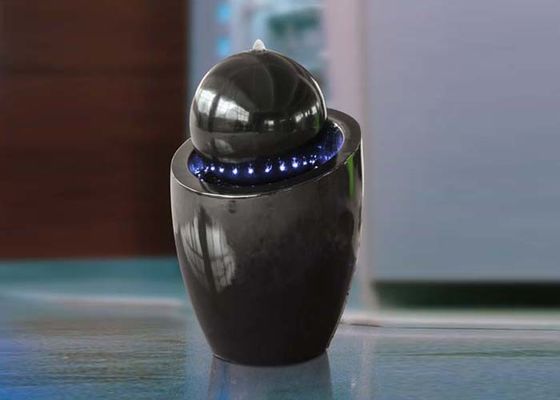 H82cmはバレルの球を導いた軽水の噴水の大理石の効果を傾斜させた サプライヤー