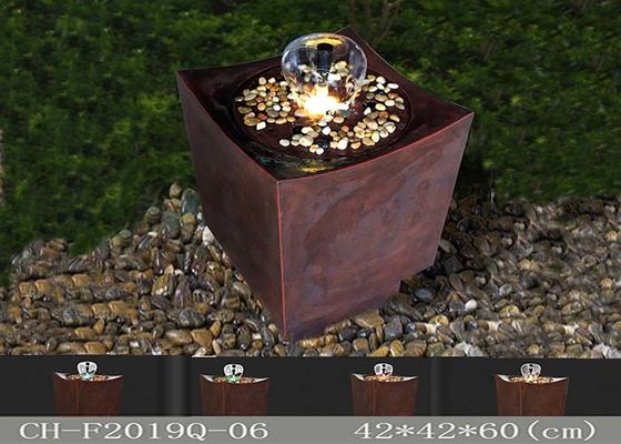 Polyresin Deluxの暖かい導かれた軽水の噴水金ブラウン サプライヤー